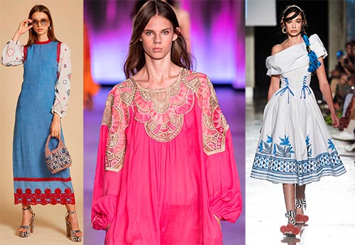 Beautiful dresses with embroidery: fashionable styles and trends