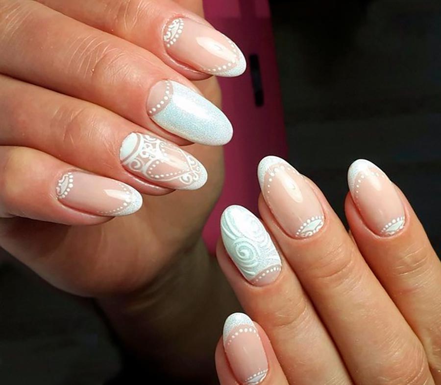 French wedding manicure