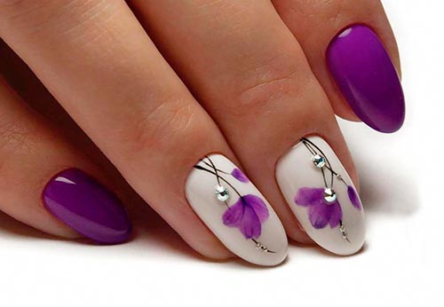 Floral manicure: top 10 best ideas for 2024