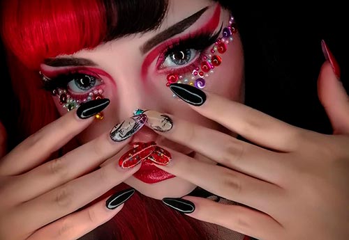 Japanese manicure: anime style nail designs