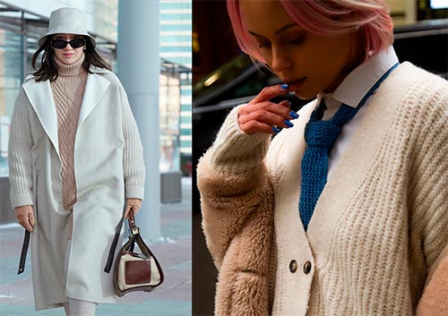 Total knitwear and voluminous scarves: MUST-HAVES of the season