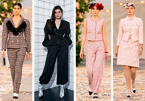 Women's suits with a skirt and pants: trends 2024