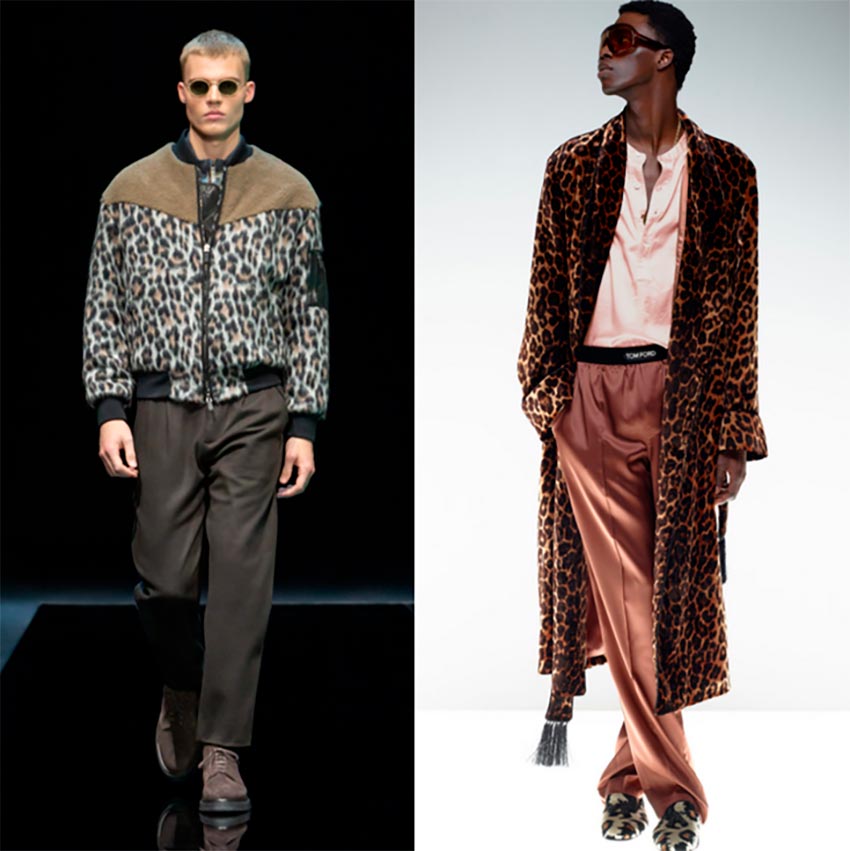 Leopard in men's fashion