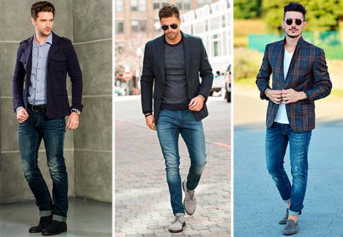 How to wear a blazer and jeans?