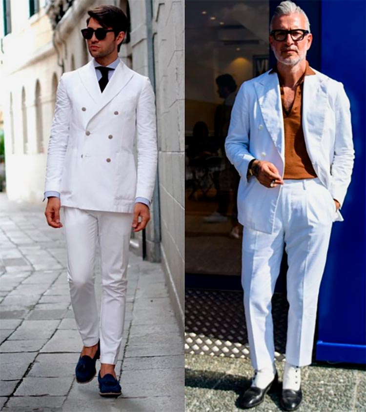 White suits for a man