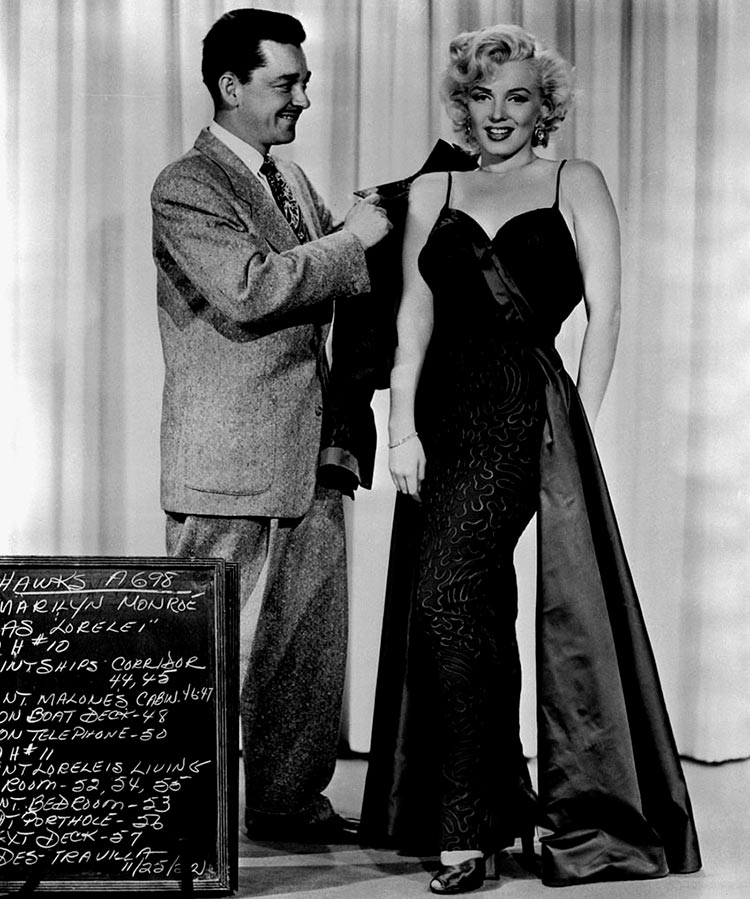 Marilyn Monroe and William Travilla