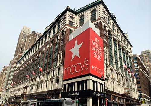 Online shopping at American Macy's and the history of the department store