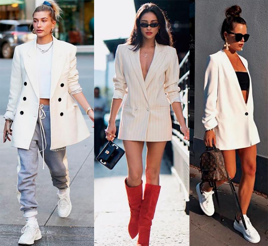 Women's white blazers