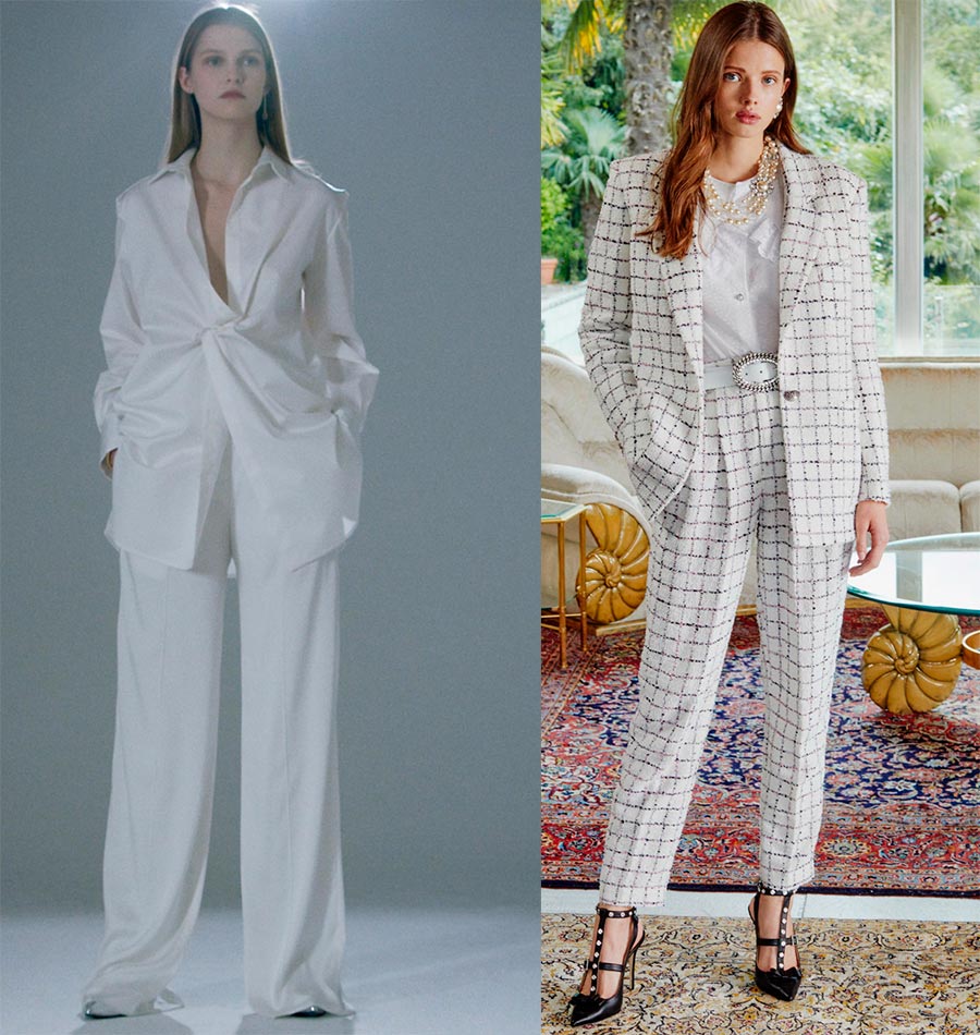 Feminine trouser suit